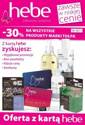 Oferta z kartą Hebe