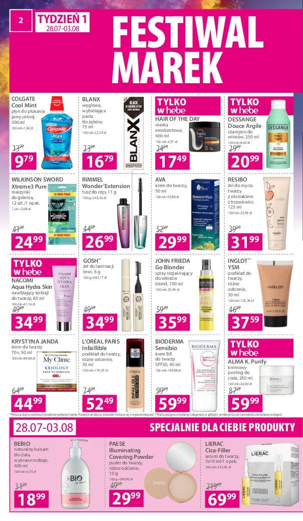 Gazetka promocyjna Hebe str. 2