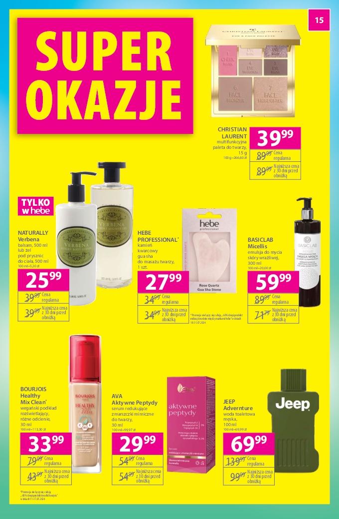 Gazetka promocyjna Hebe str. 15