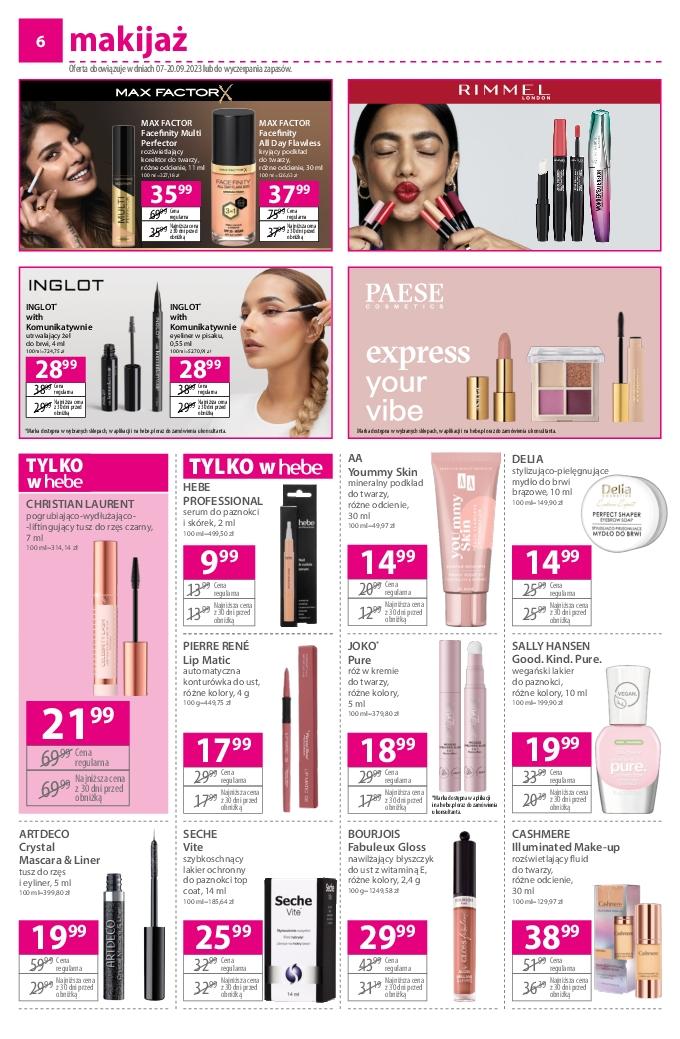 Gazetka promocyjna Hebe str. 6