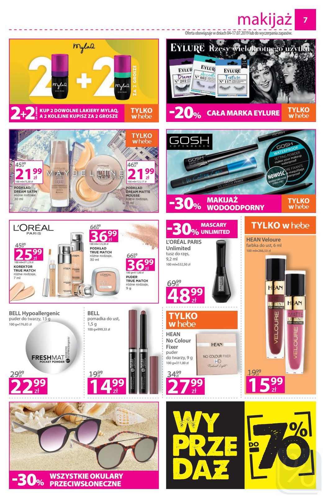 Gazetka promocyjna Hebe str. 7