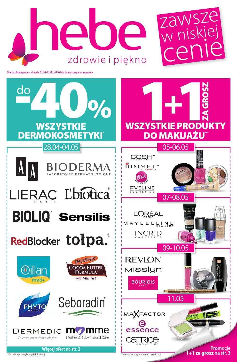 Gazetka promocyjna Hebe str. 1