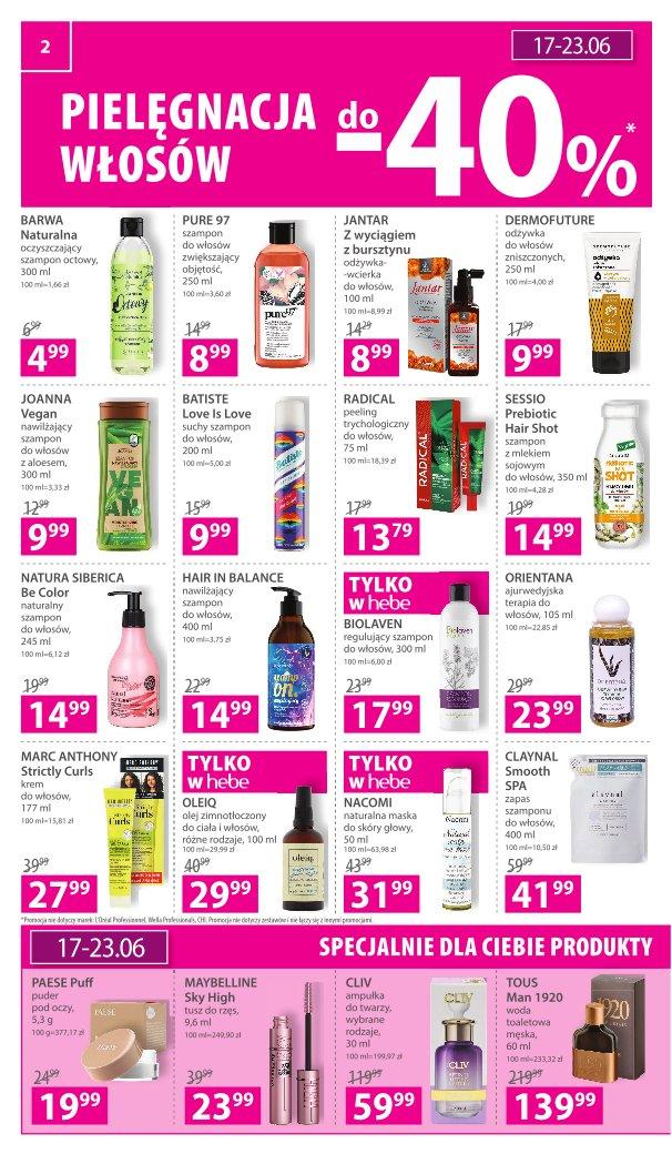 Gazetka promocyjna Hebe str. 2