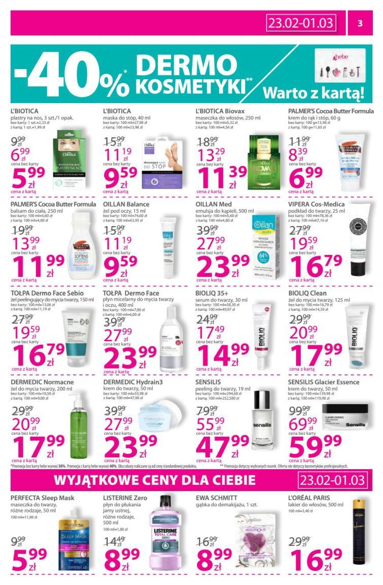 Gazetka promocyjna Hebe str. 3