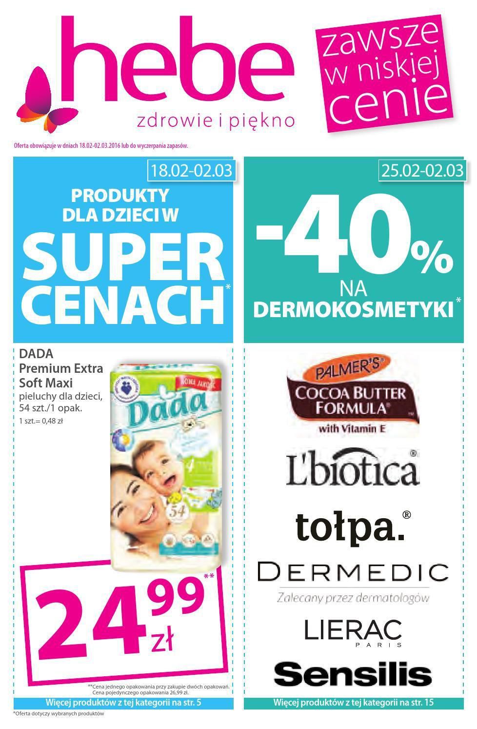 Gazetka promocyjna Hebe str. 1