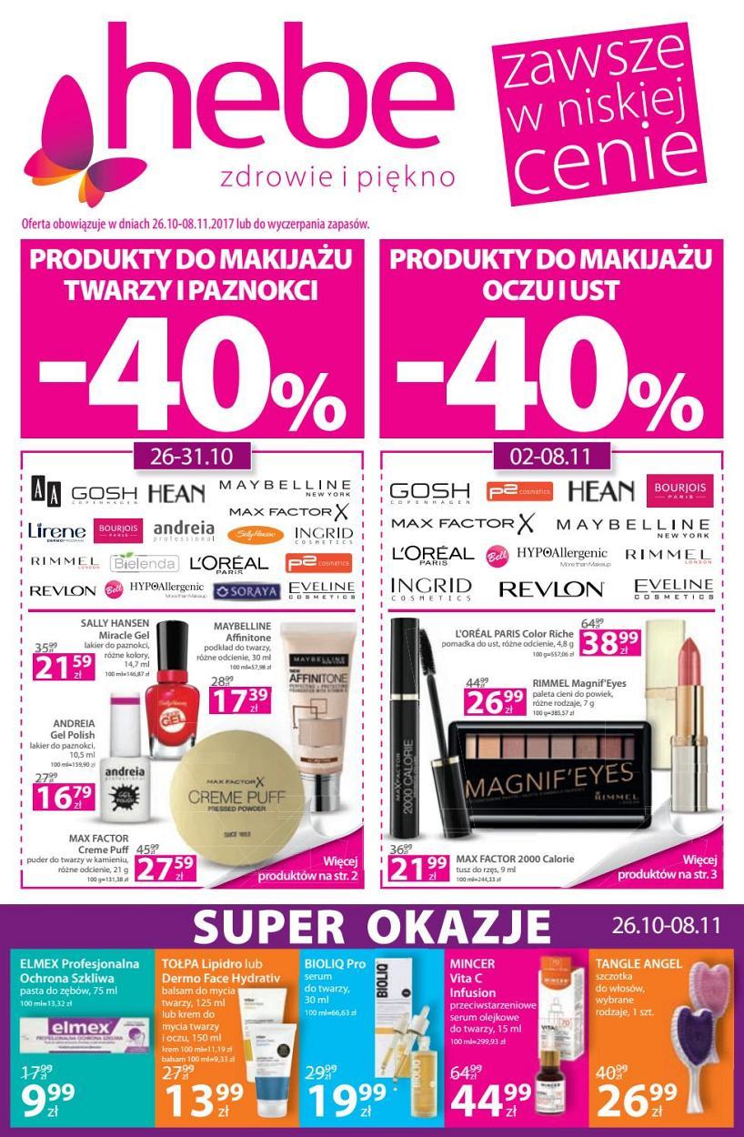 Gazetka promocyjna Hebe str. 1