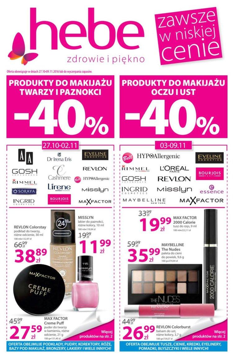 Gazetka promocyjna Hebe str. 1