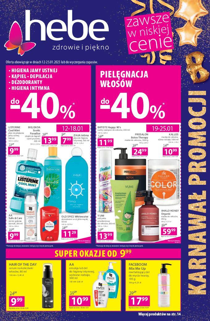 Gazetka promocyjna Hebe str. 1