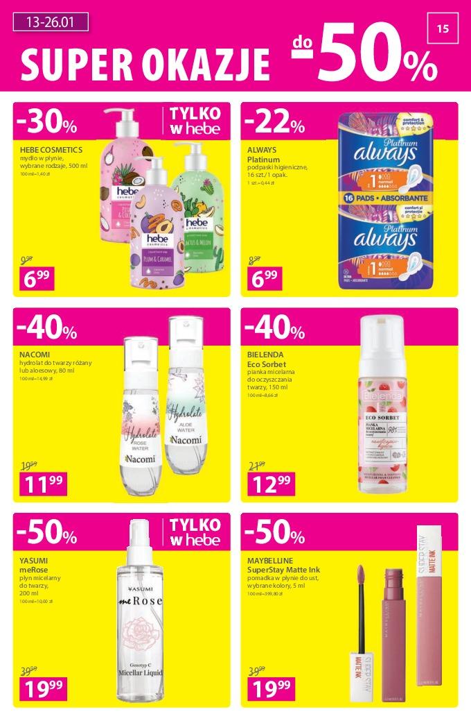 Gazetka promocyjna Hebe str. 15