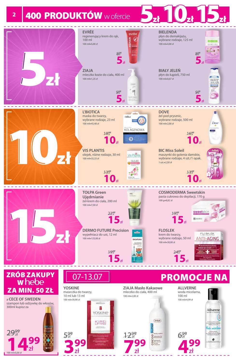 Gazetka promocyjna Hebe str. 2