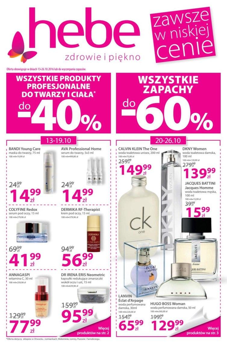 Gazetka promocyjna Hebe str. 1