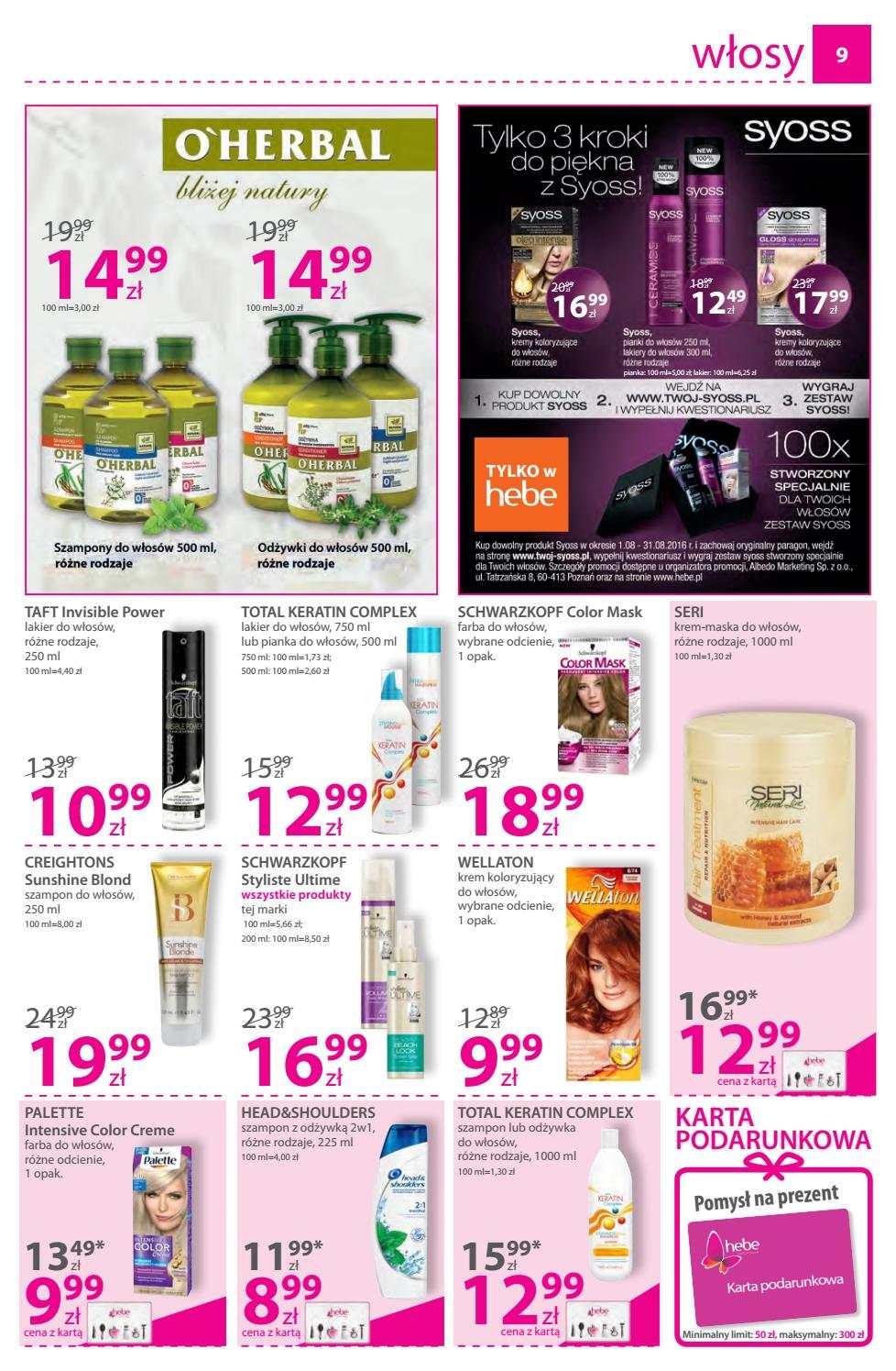 Gazetka promocyjna Hebe str. 9