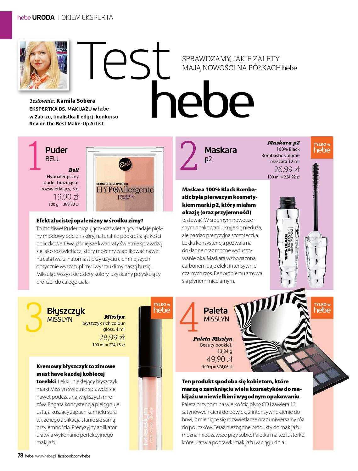 Gazetka promocyjna Hebe str. 78