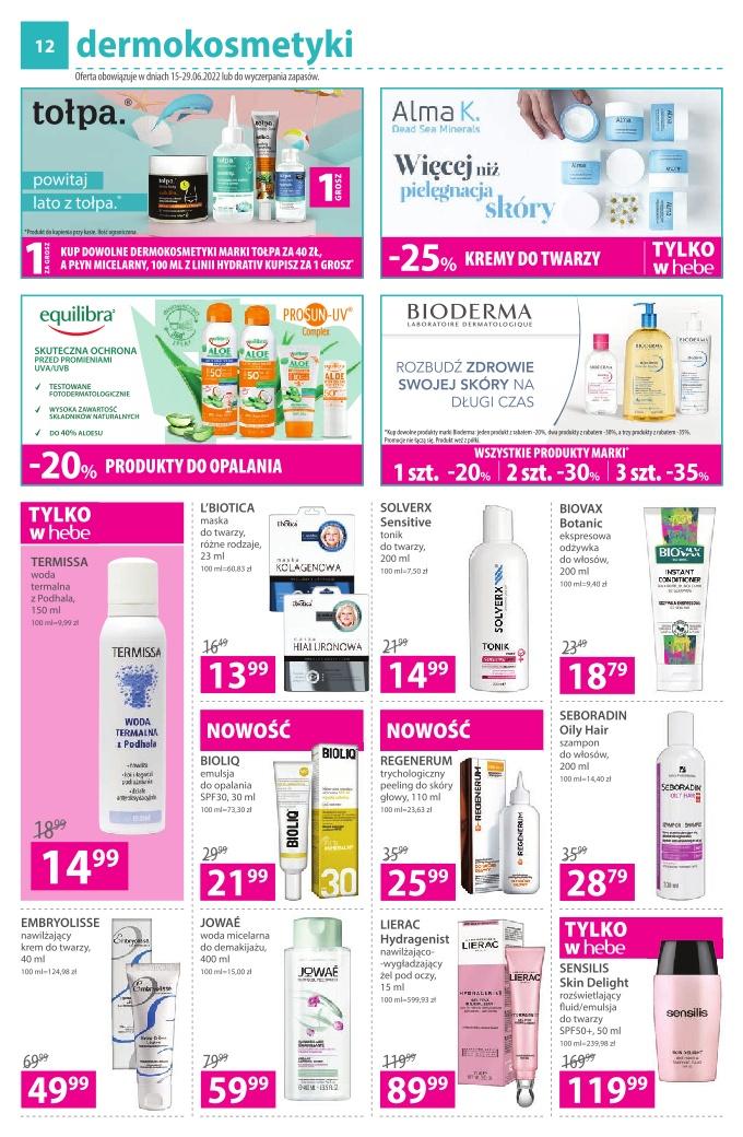 Gazetka promocyjna Hebe str. 12