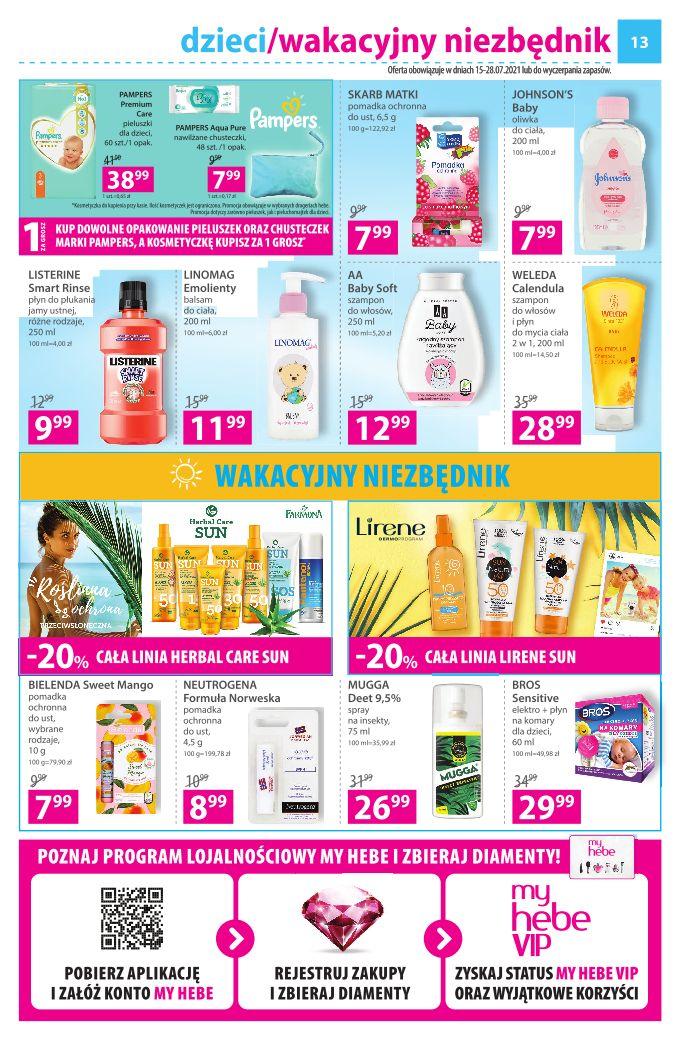 Gazetka promocyjna Hebe str. 13