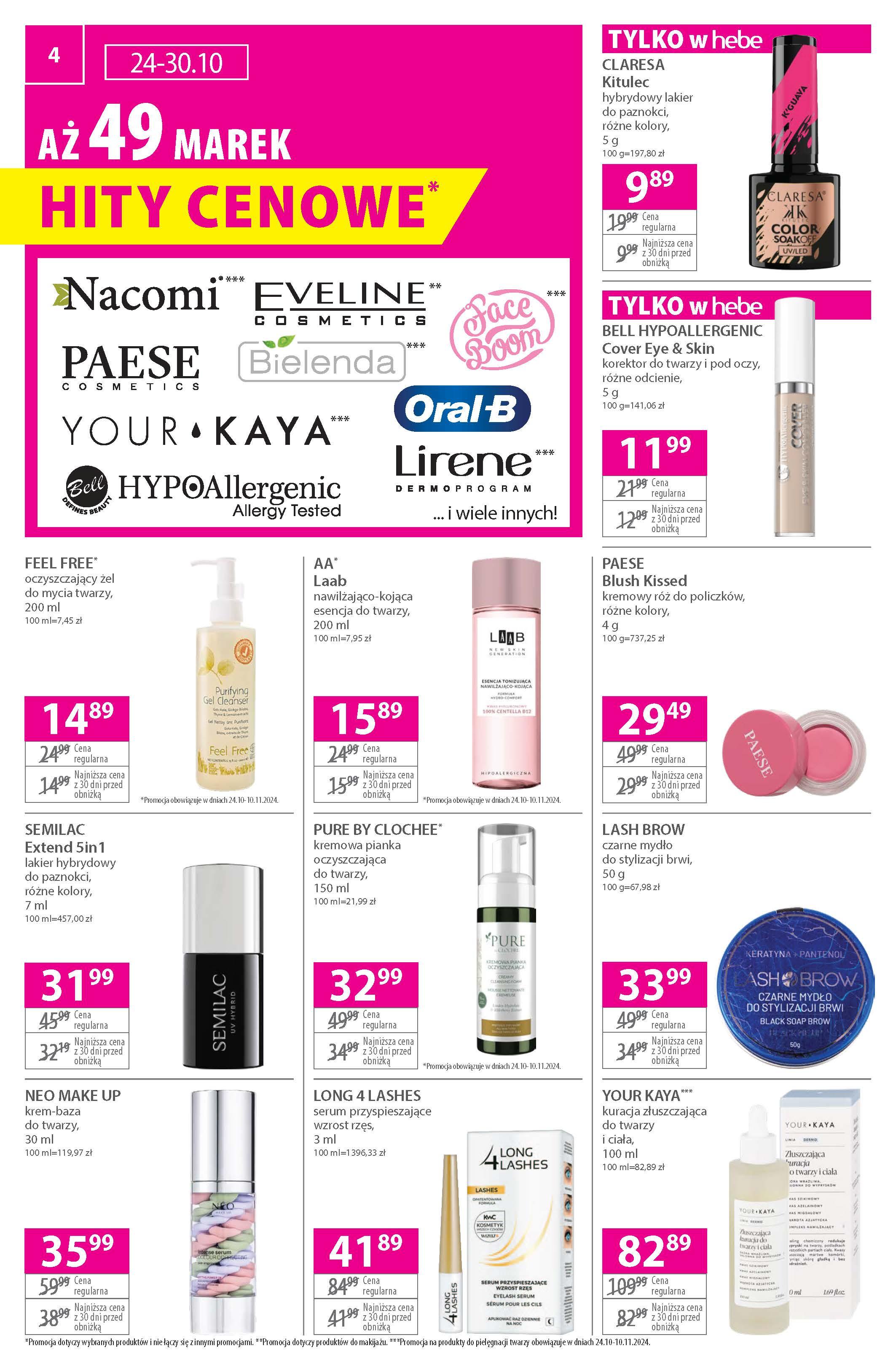 Gazetka promocyjna Hebe str. 4