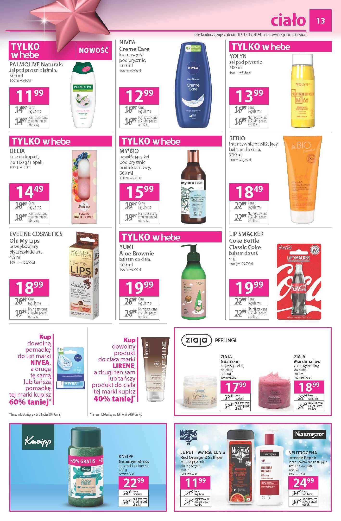Gazetka promocyjna Hebe str. 13