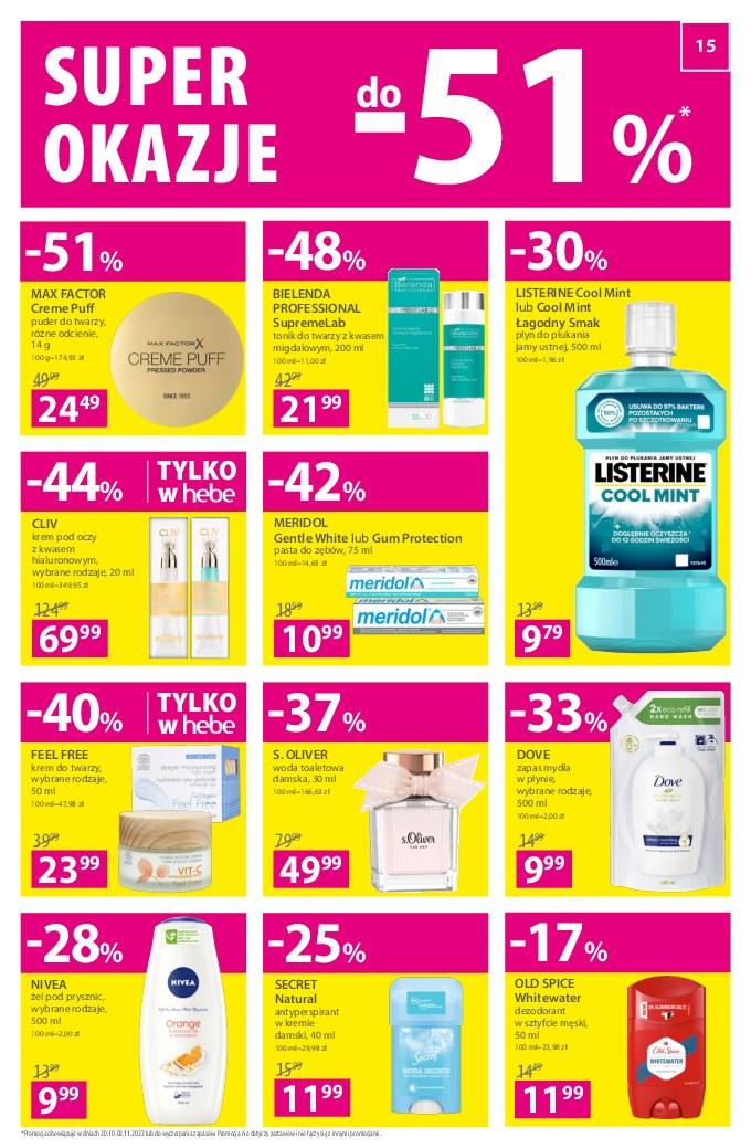 Gazetka promocyjna Hebe str. 15