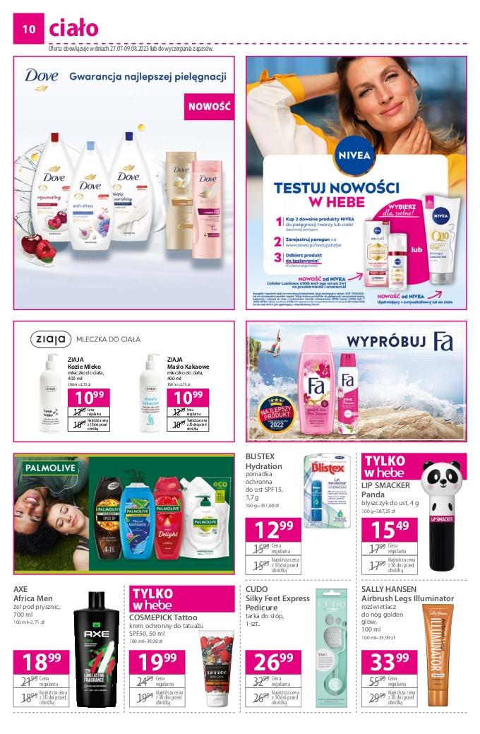 Gazetka promocyjna Hebe str. 10