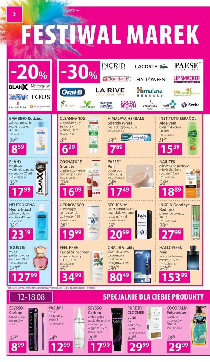 Gazetka promocyjna Hebe str. 2