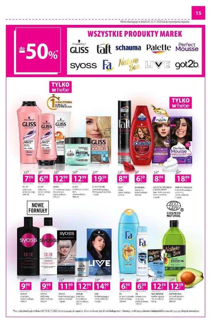 Gazetka promocyjna Hebe str. 15