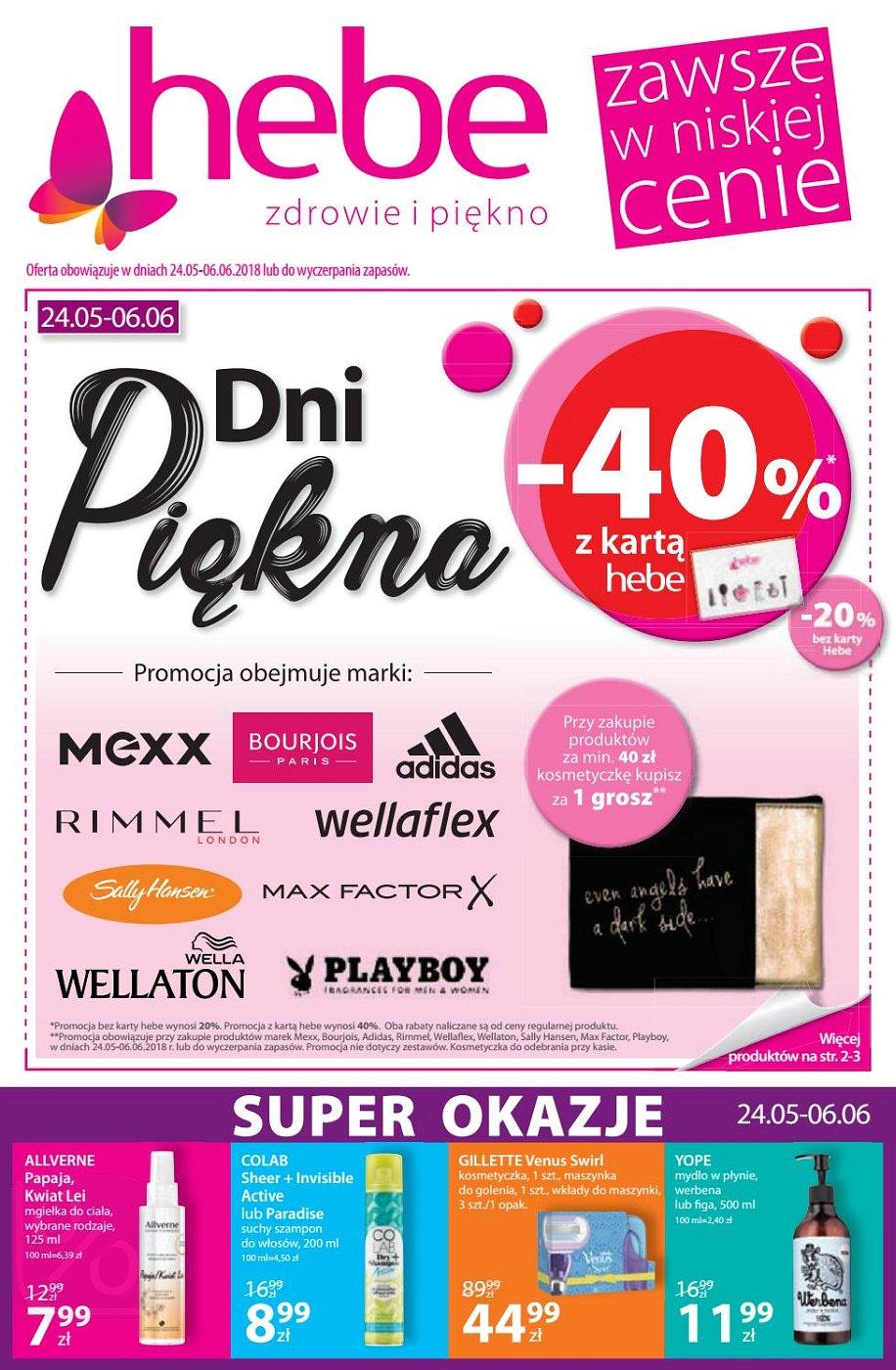 Gazetka promocyjna Hebe str. 1