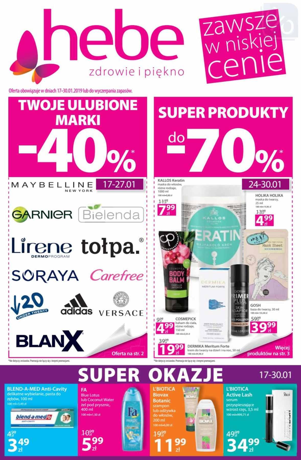 Gazetka promocyjna Hebe str. 1