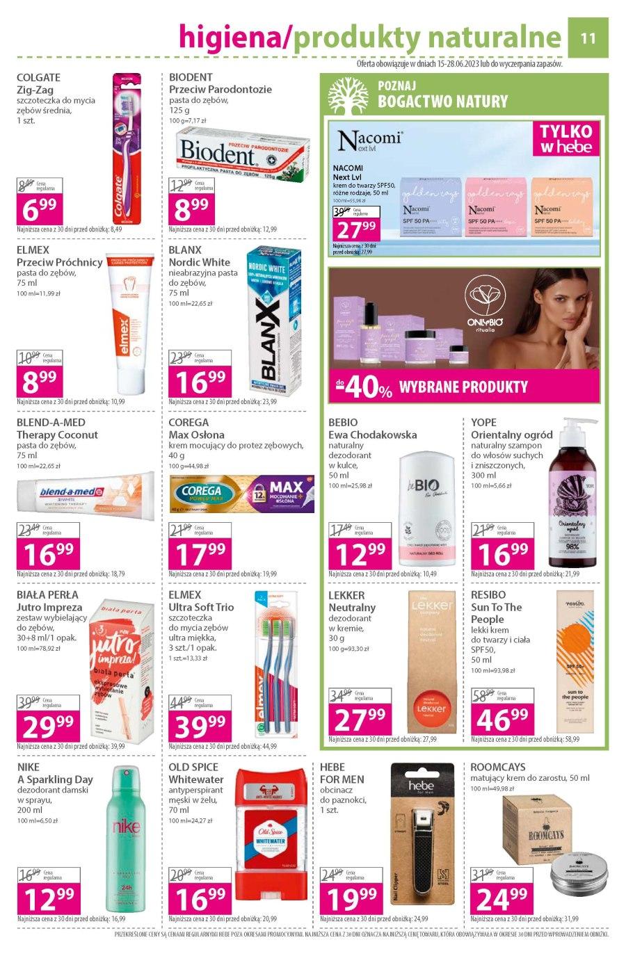Gazetka promocyjna Hebe str. 11