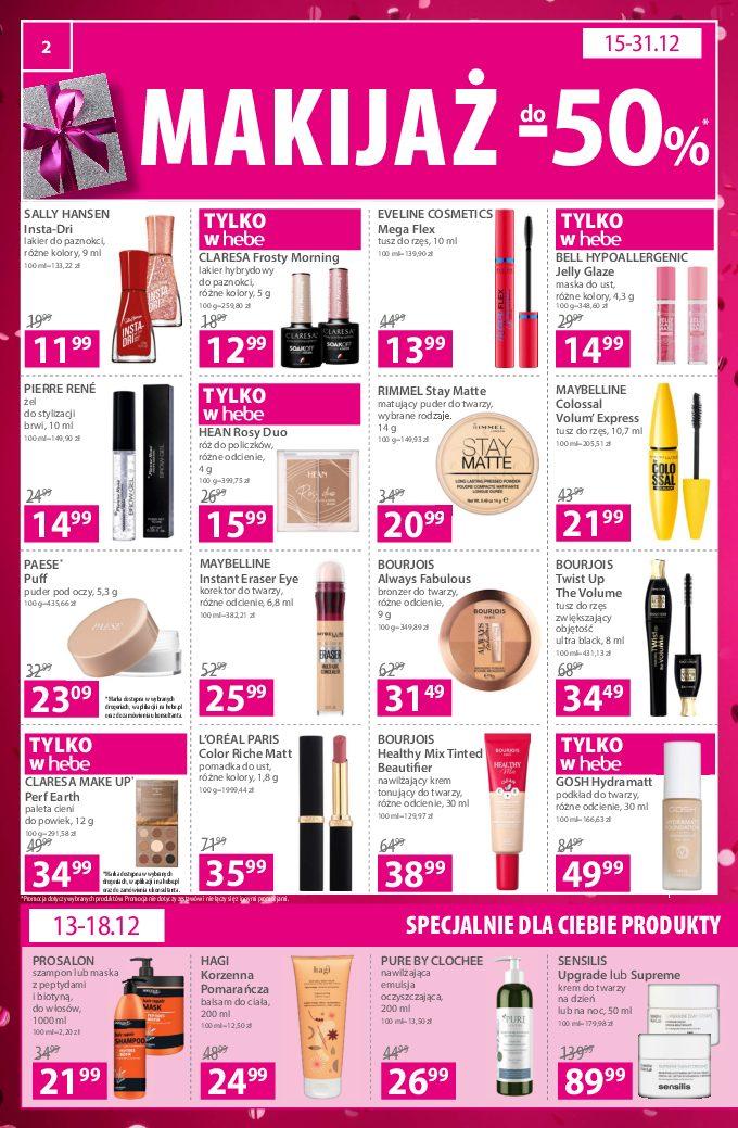 Gazetka promocyjna Hebe str. 2
