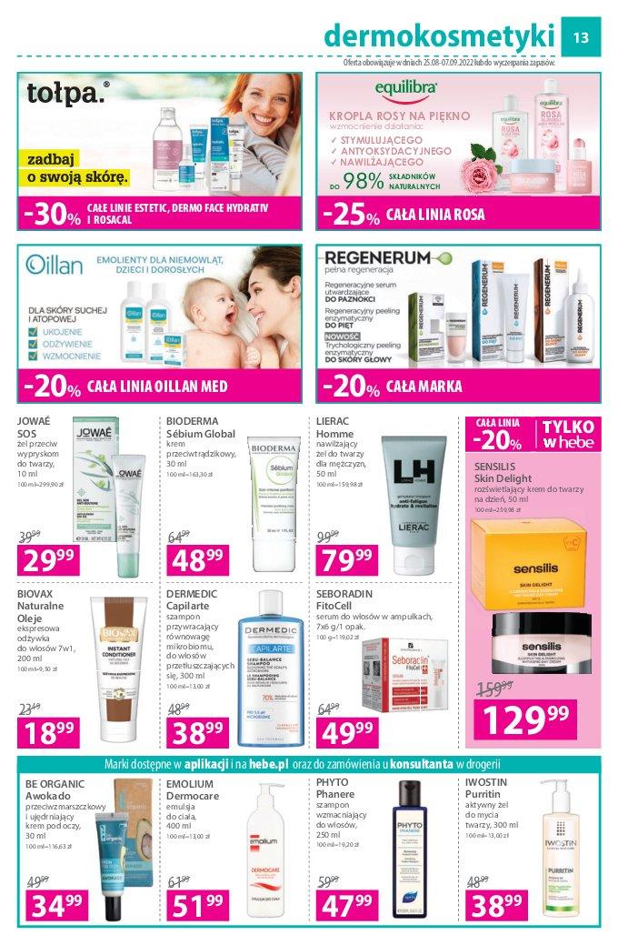 Gazetka promocyjna Hebe str. 13