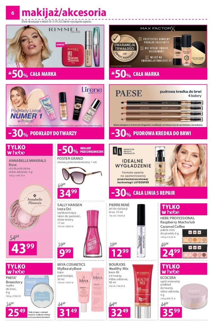 Gazetka promocyjna Hebe str. 6
