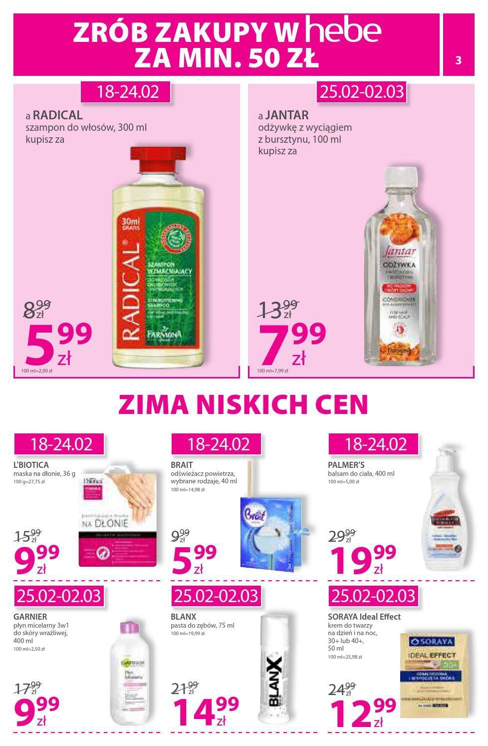 Gazetka promocyjna Hebe str. 3
