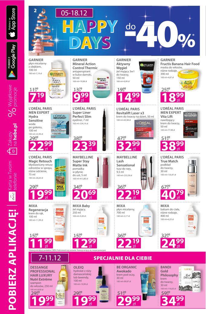 Gazetka promocyjna Hebe str. 2