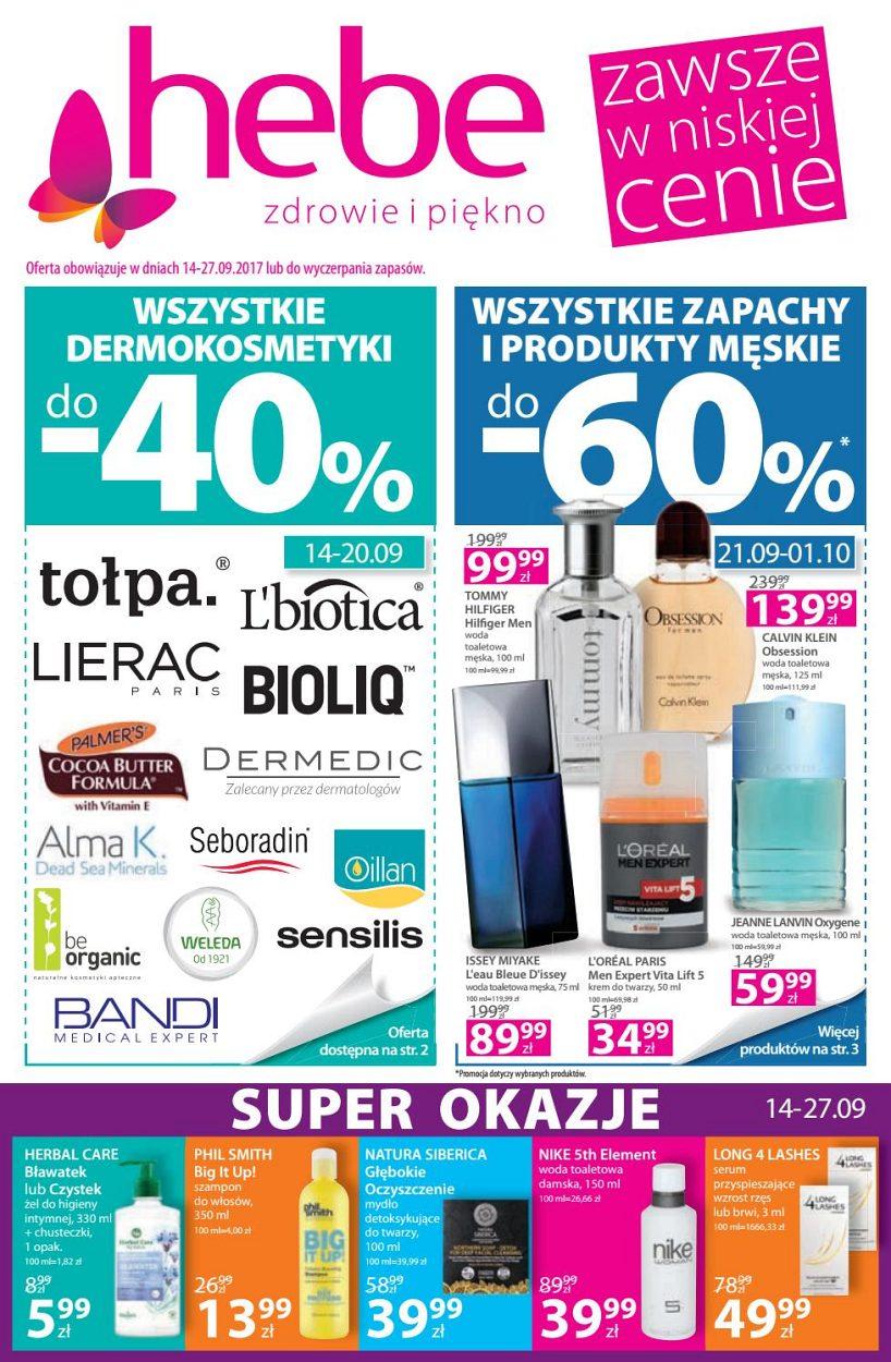 Gazetka promocyjna Hebe str. 1