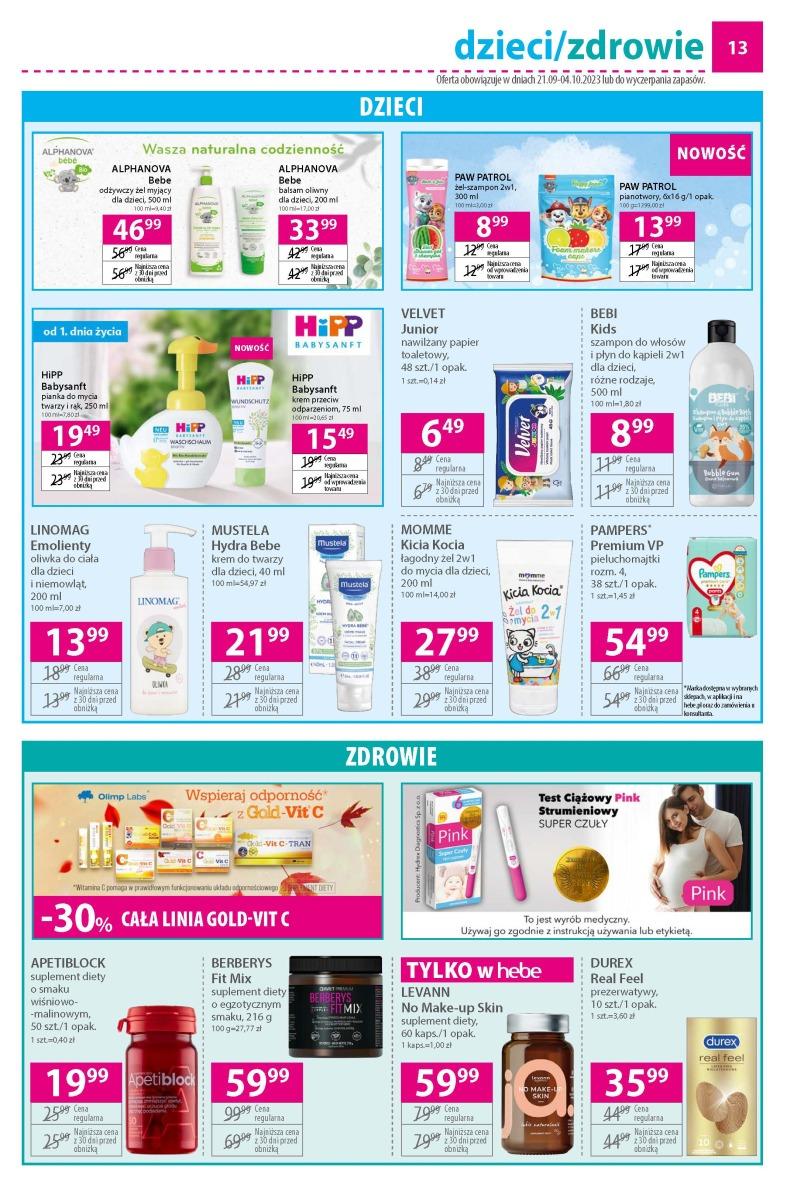 Gazetka promocyjna Hebe str. 13