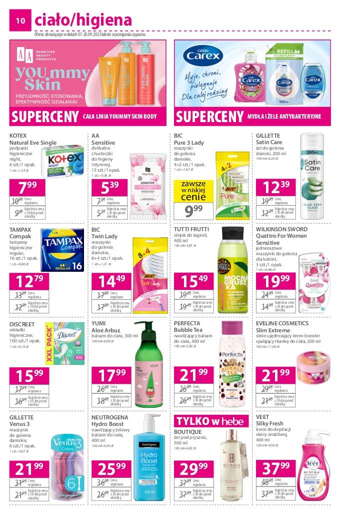 Gazetka promocyjna Hebe str. 10