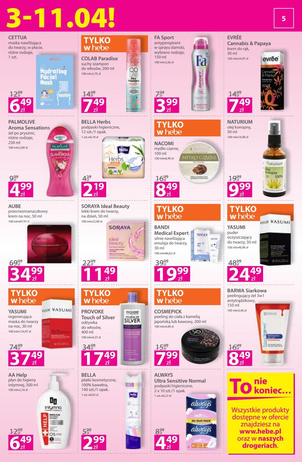 Gazetka promocyjna Hebe str. 5
