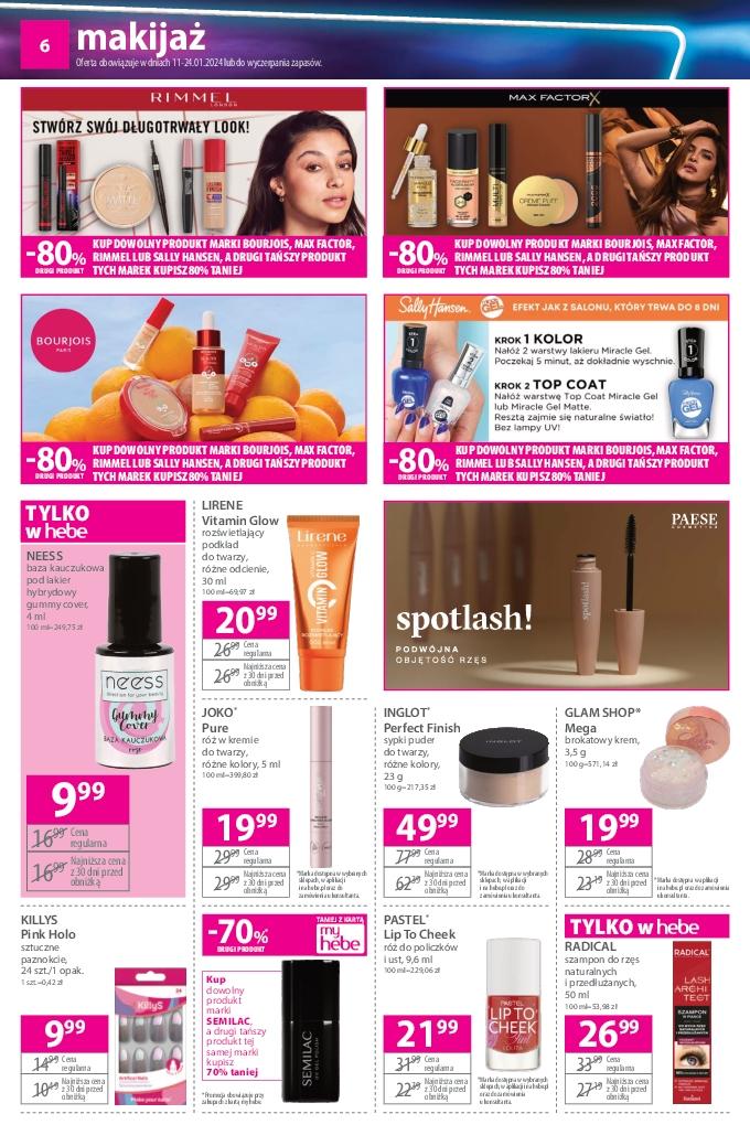 Gazetka promocyjna Hebe str. 6