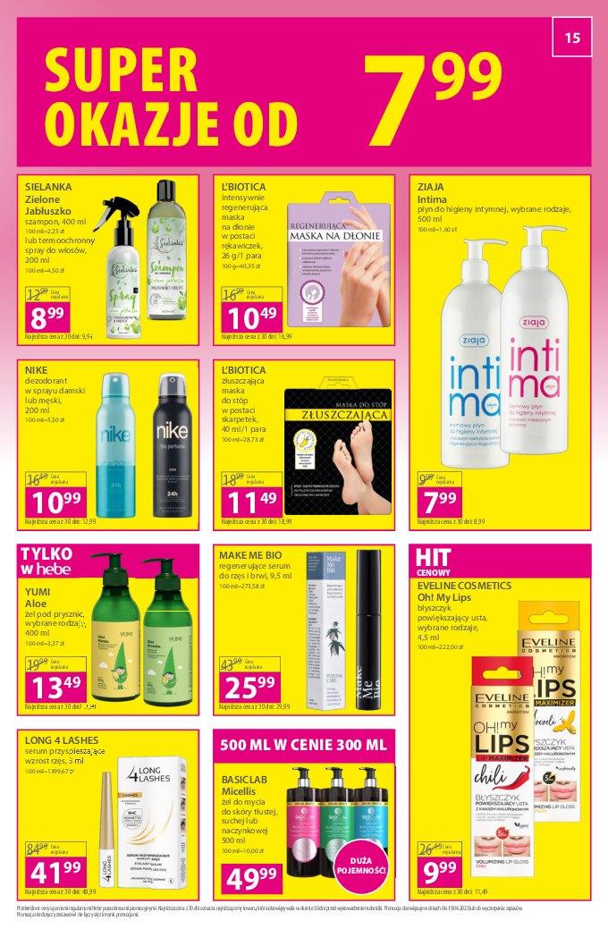 Gazetka promocyjna Hebe str. 15