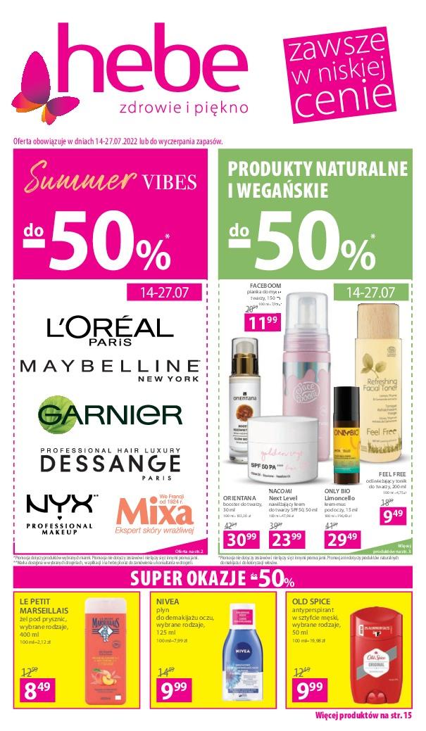 Gazetka promocyjna Hebe str. 1