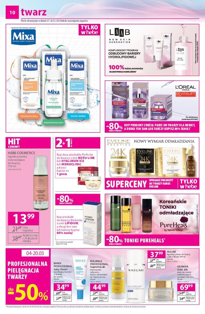 Gazetka promocyjna Hebe str. 10