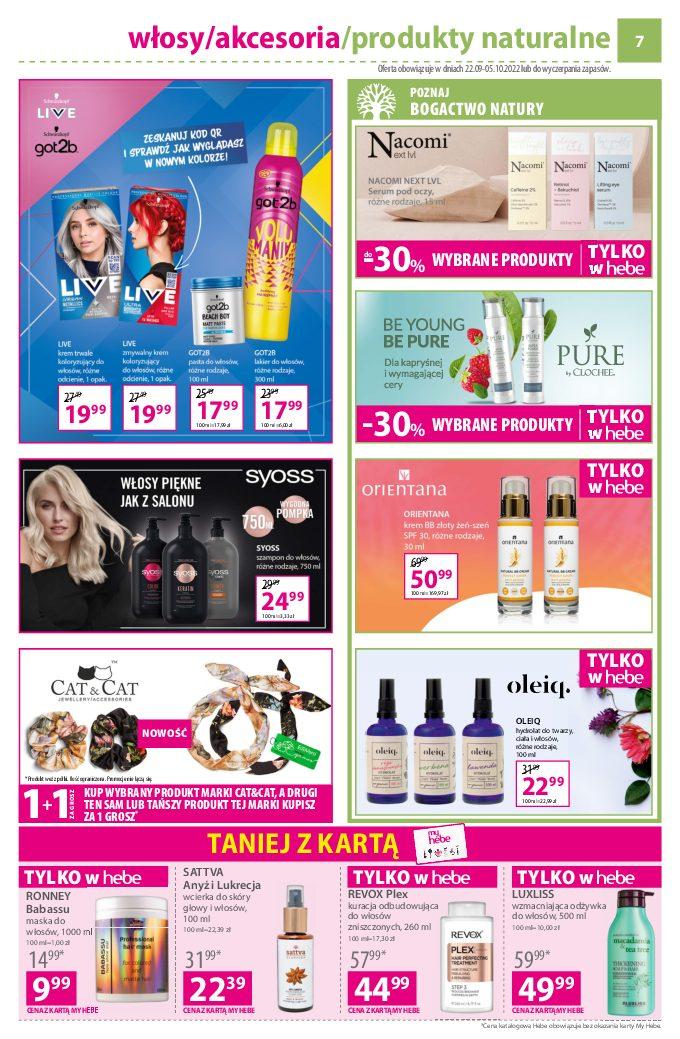 Gazetka promocyjna Hebe str. 7