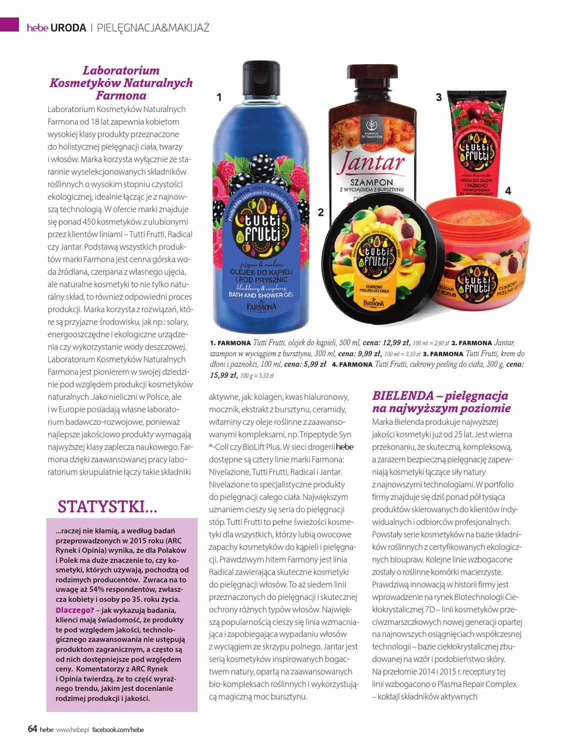 Gazetka promocyjna Hebe str. 64