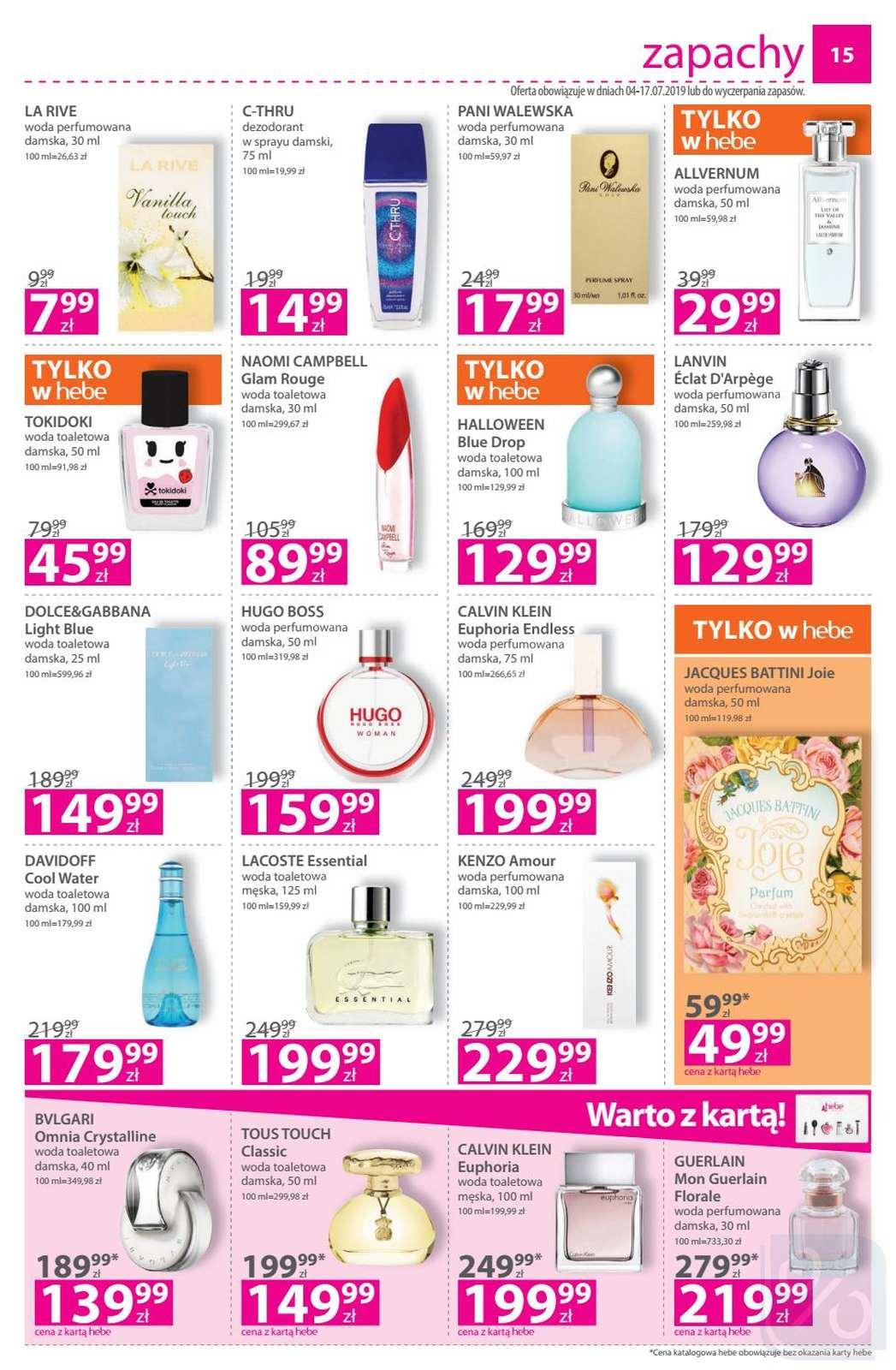 Gazetka promocyjna Hebe str. 15