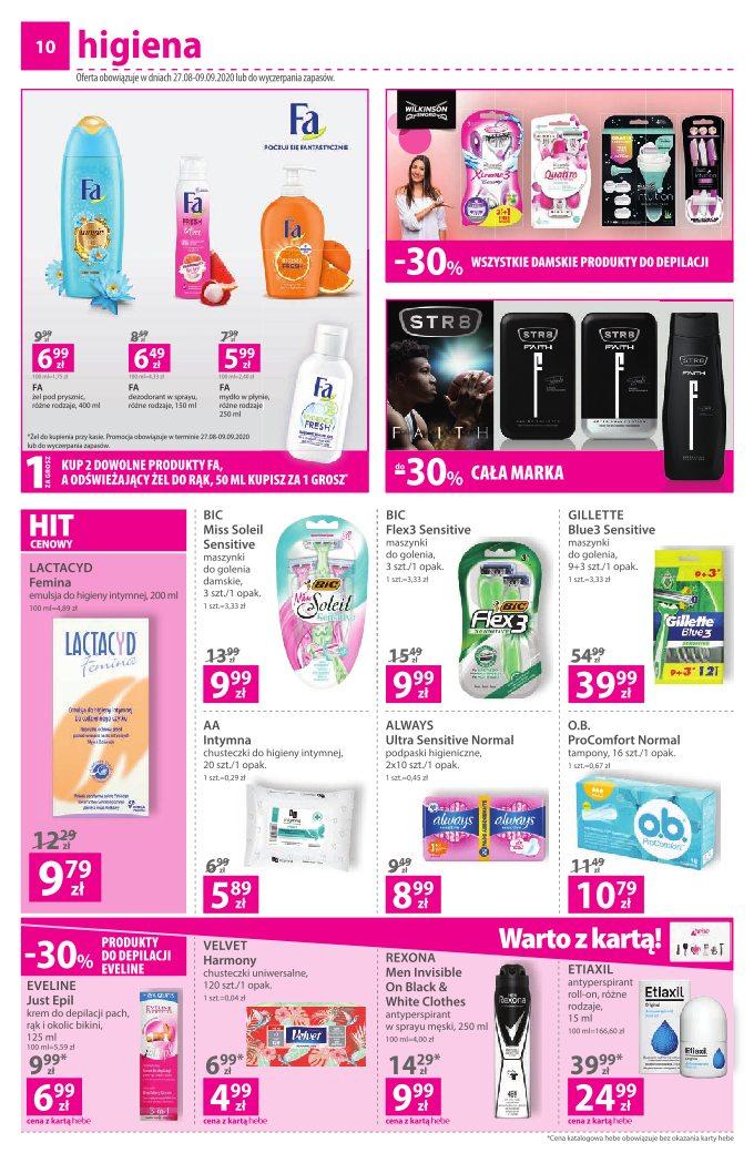 Gazetka promocyjna Hebe str. 10