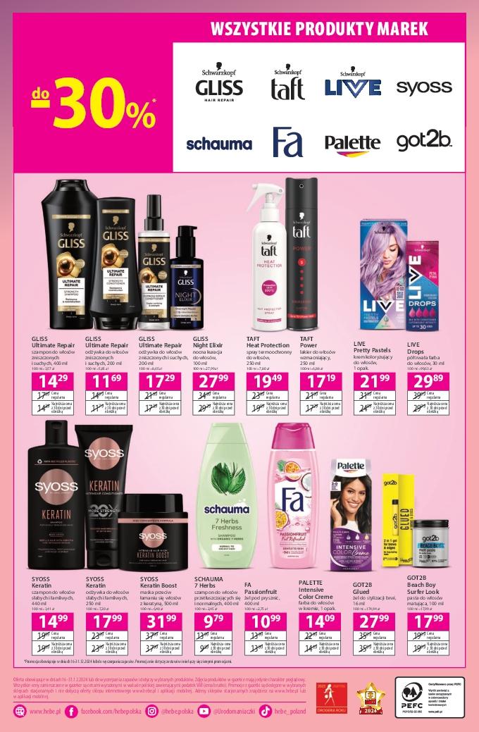 Gazetka promocyjna Hebe str. 22