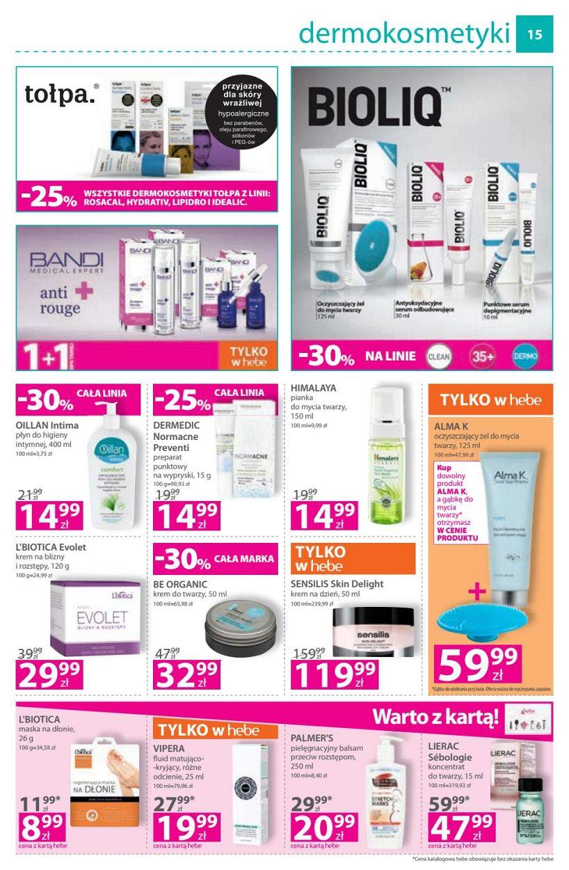 Gazetka promocyjna Hebe str. 15