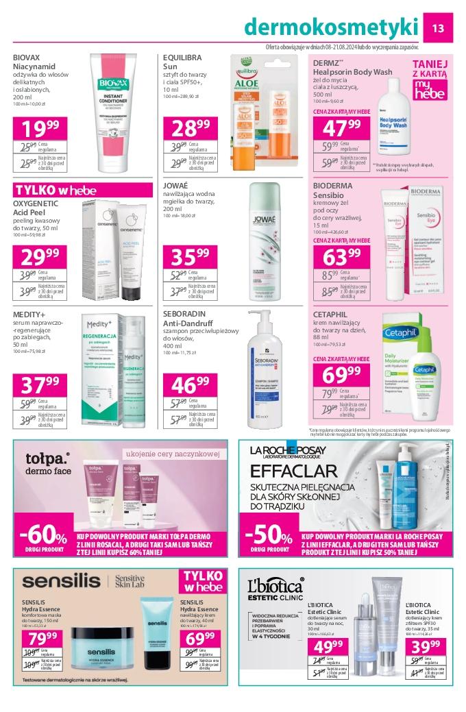Gazetka promocyjna Hebe str. 13