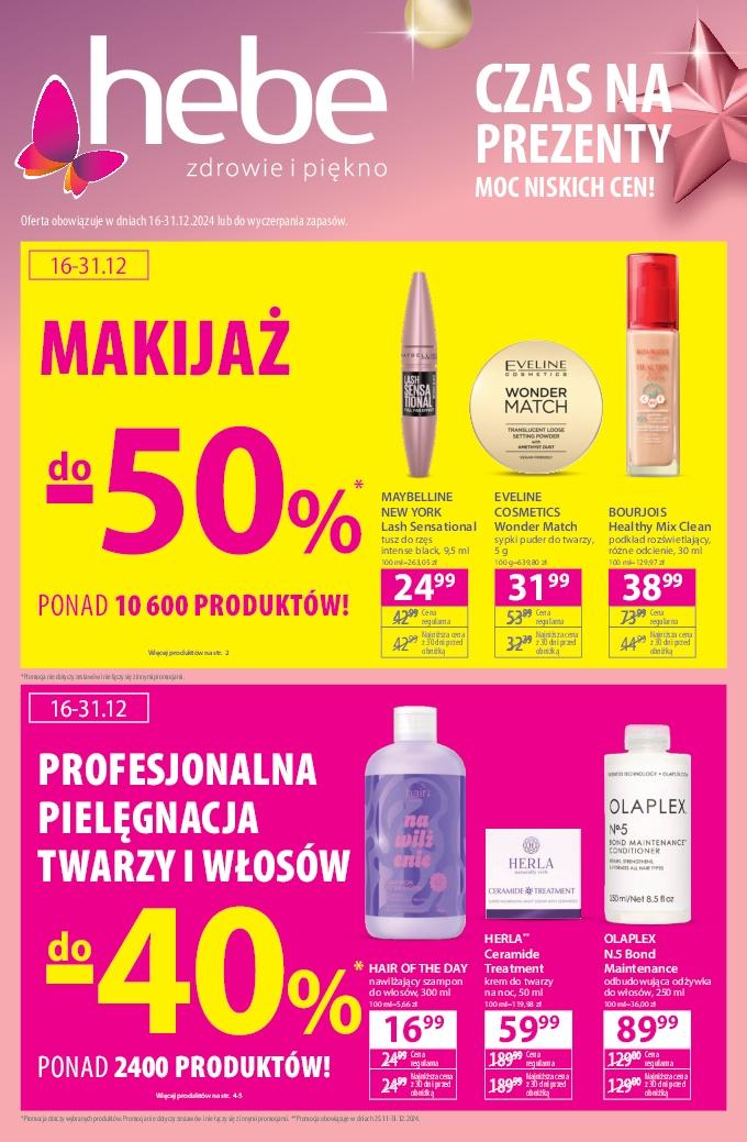 Gazetka promocyjna Hebe str. 1