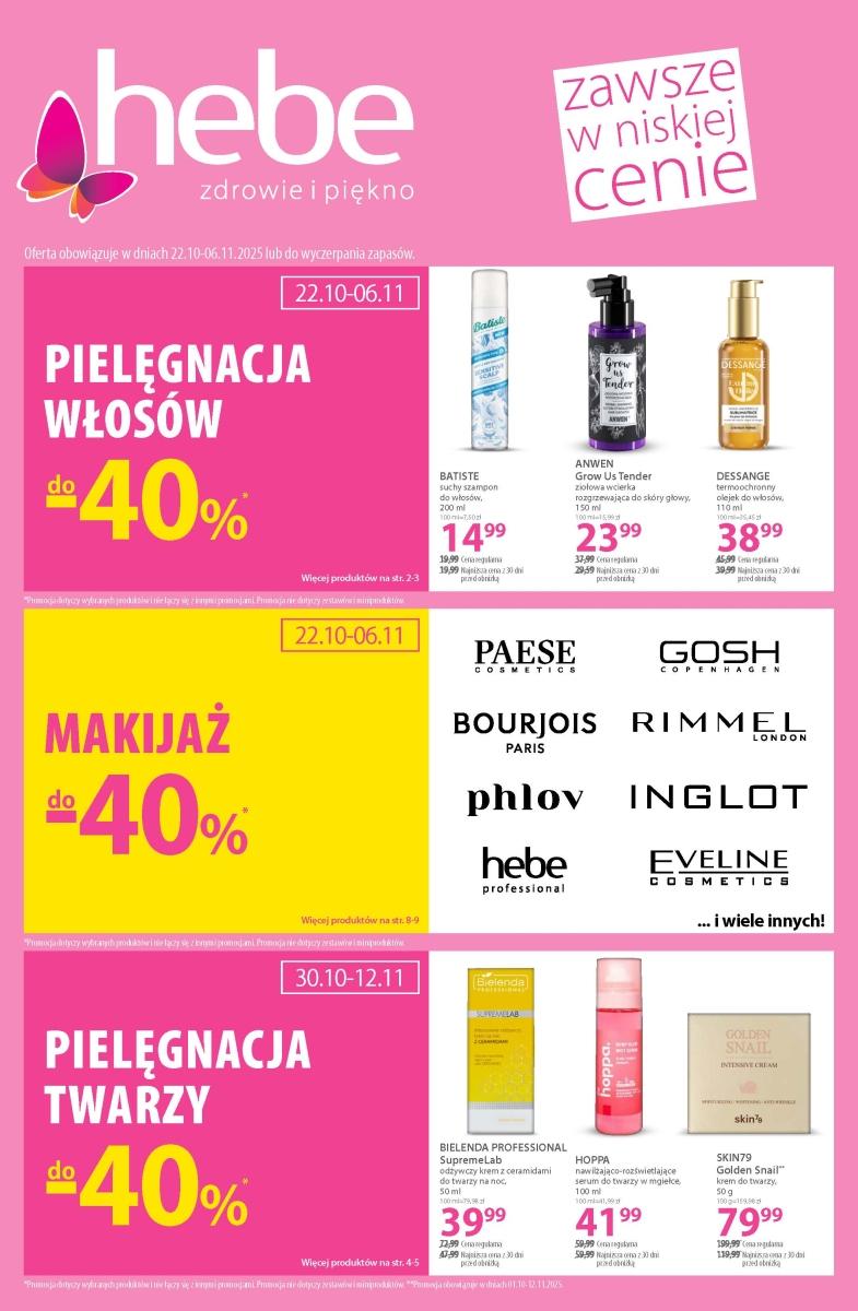 Gazetka promocyjna Hebe str. 1